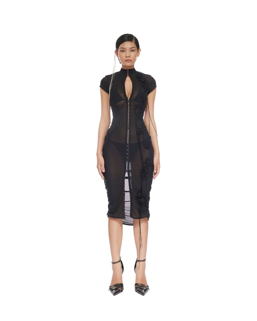 white christmas dresses Fancì Club The Crime Dress – 02HIRE main image 0