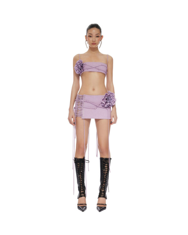 ◆as if calie◆ CAMOUFLAGE LACEUP WRAP SKIRT BEIGE CA25BSK00 CAMOUFLAGE LACE-UP WRAP SKIRT BEIGE - 에즈이프캘리(asifCALIE)