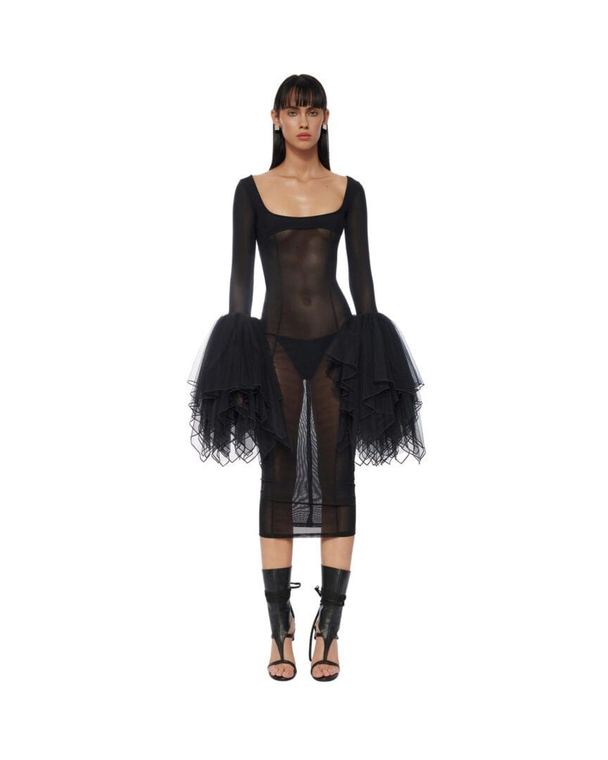 Crow Midi Dress  Fanc Club