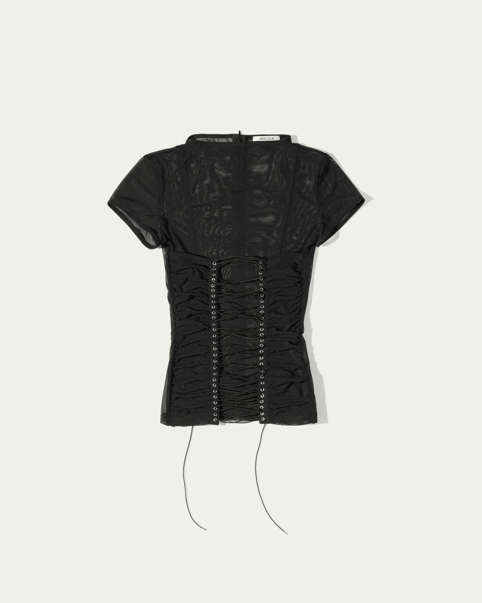 Vermillion Lace-up T-shirt — Fancì Club