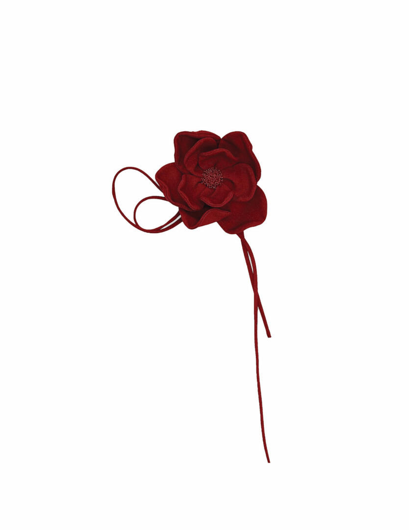 【関税込み】Fanci Club レッド Rose-Flower チョーカー Fancì Club