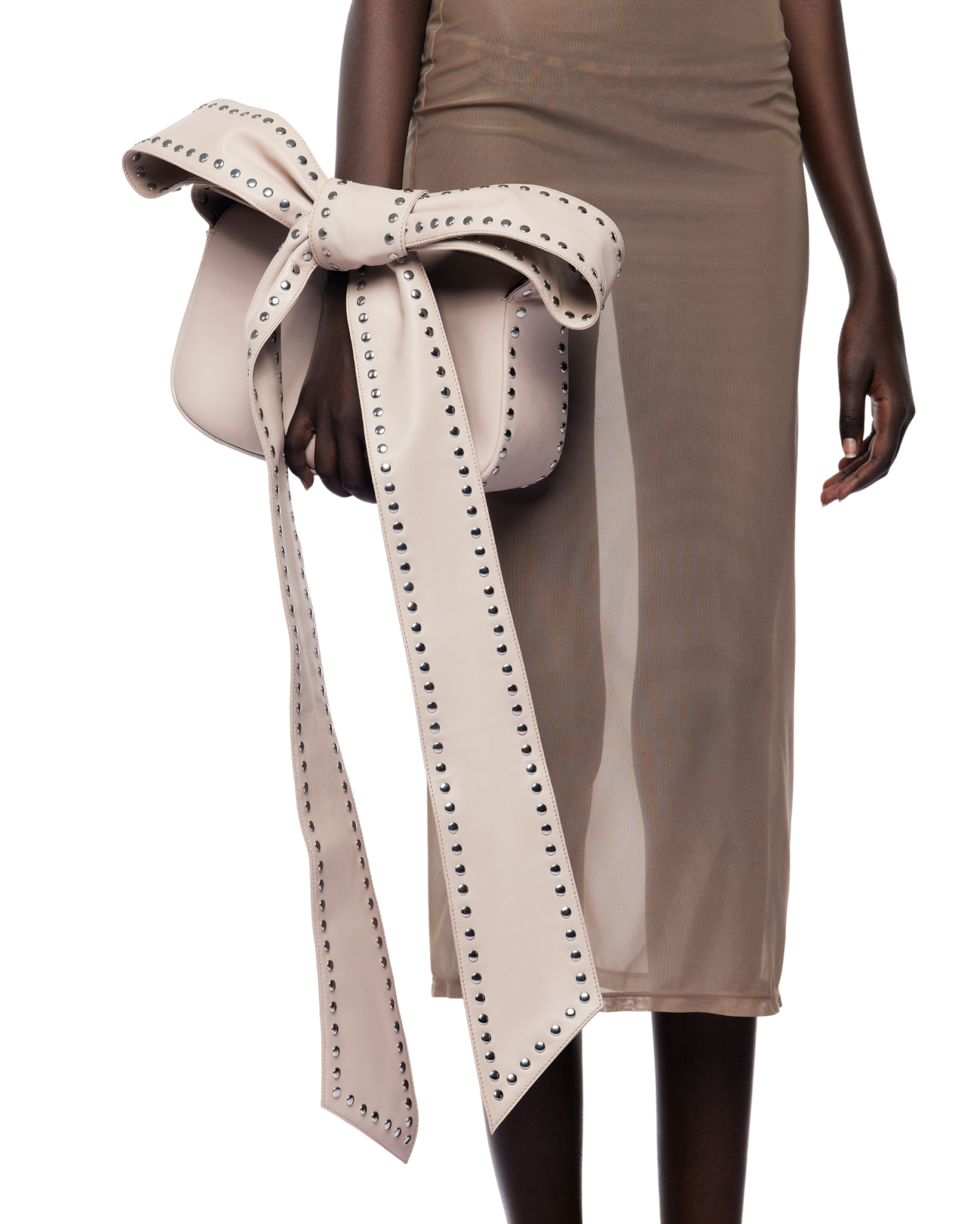 Boa Studded Bow Strap Handbag — Fancì Club