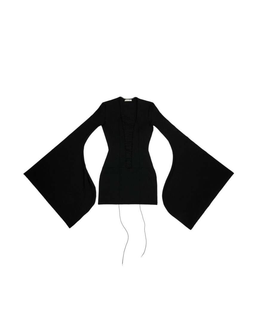 chinese dress ladies Campbell Black Long-Sleeve Maxi Dress With Lace Detail – Club L London