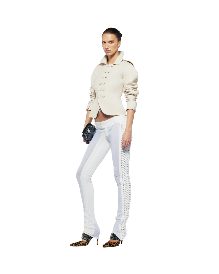 ★NASTY FANCY CLUB★ NF Whip Code Stitch Pants IVORY Fancì Club