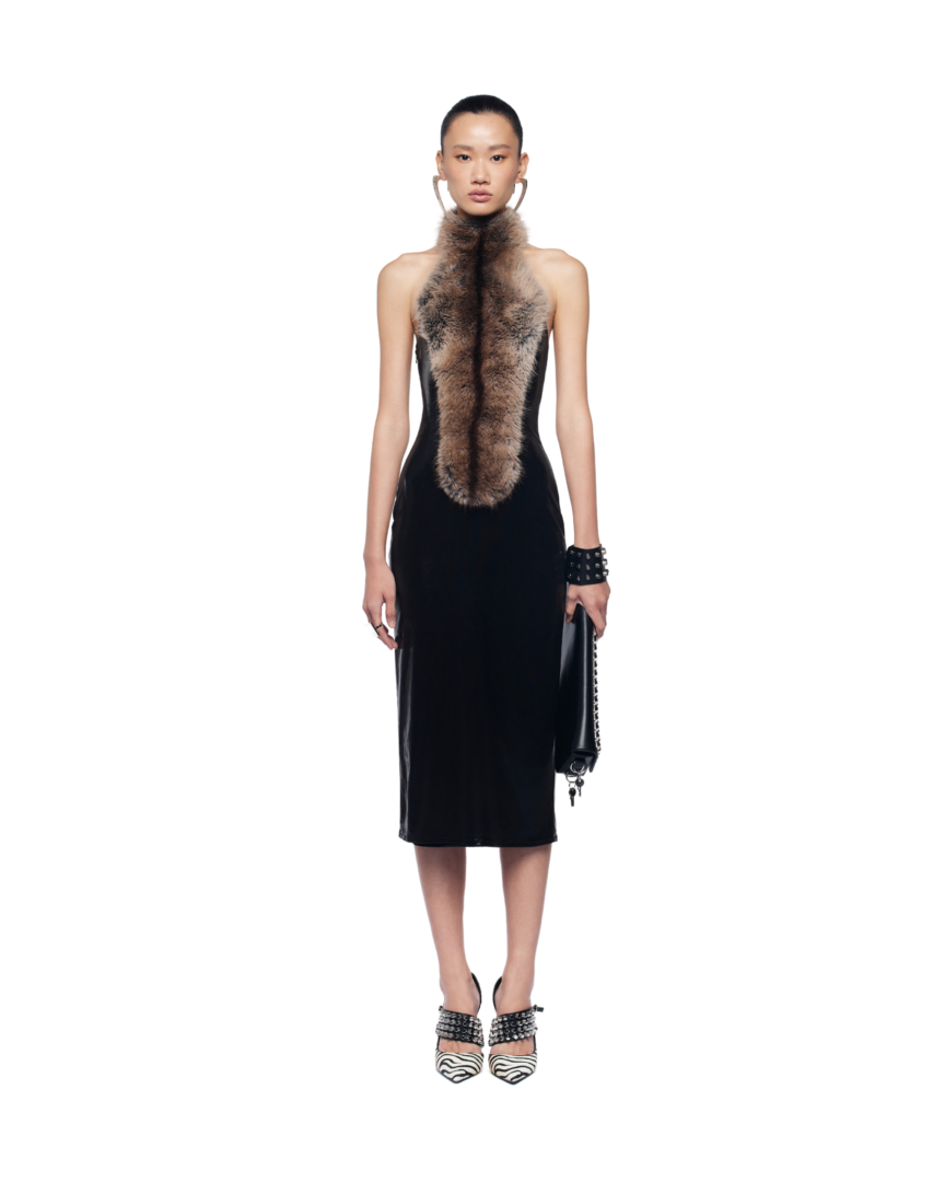 Martes Fur Maxi Dress  Fanc Club