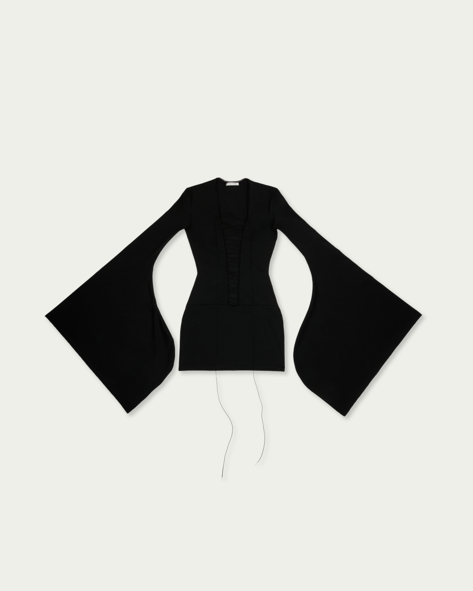 fanci club black dress Young Woman with Lily Dress Fanc Club