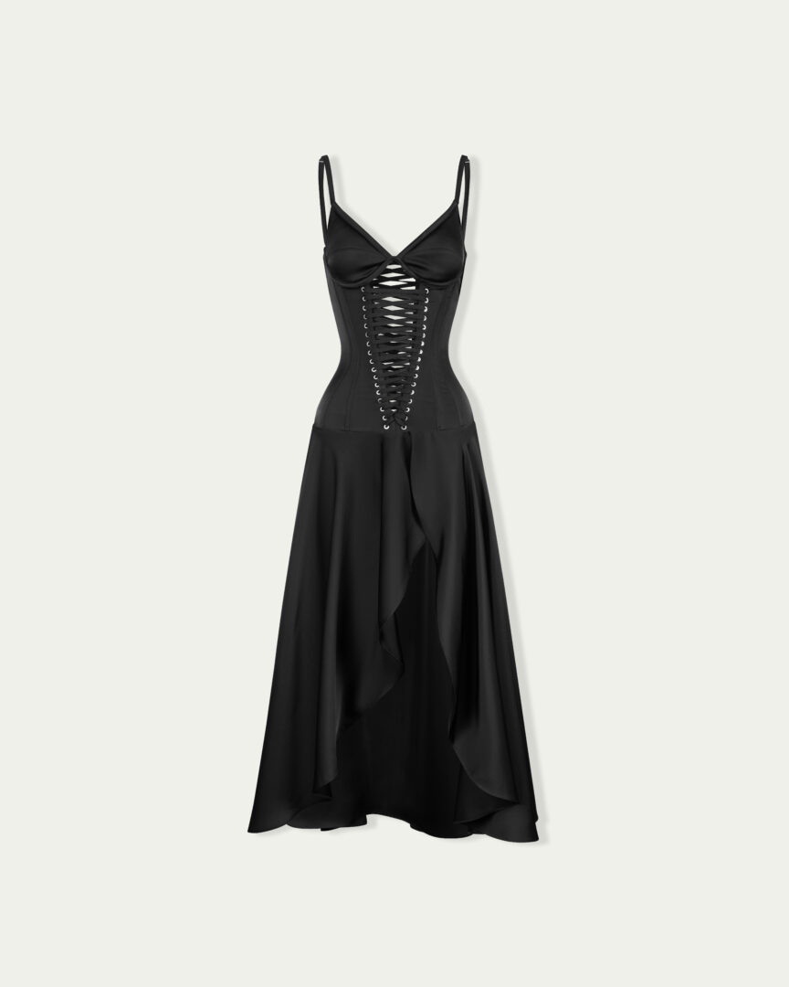 knit cotton dress The Rib-Knit Cap-Sleeve Midi Dress