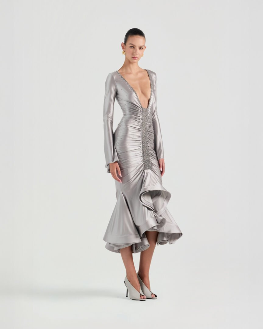 grey club dress Dresses — Fancì Club