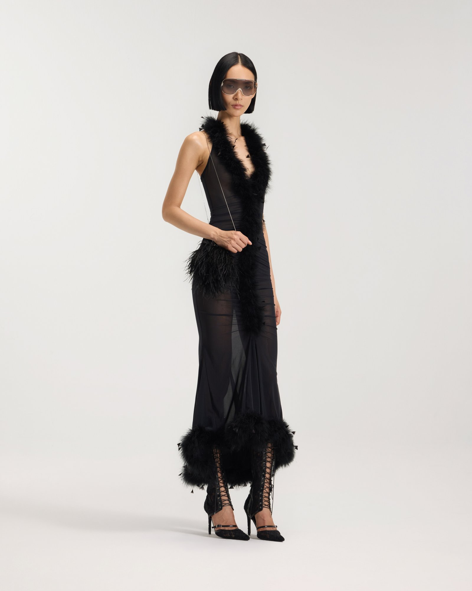 fancy club dresses Dance Costumes Performance Nighclub Club Dresses Sexy Mini Party Dress - Adult Performance Stage Costume and Beaded Vegas Showgirl Stage Wig Costume price