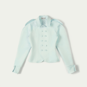 Victoria Satin Double-button Jacket